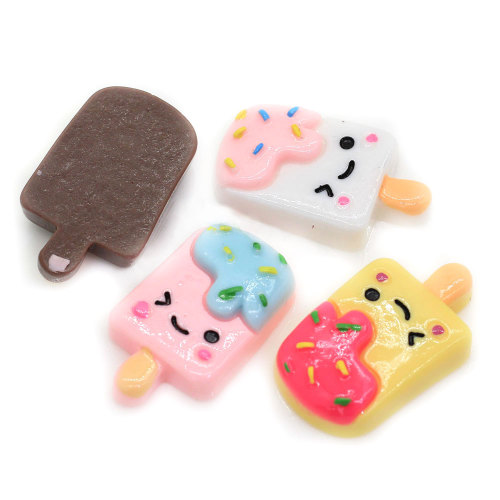 Cartoon Mini Bar Popsicle Resin Play House Toy DIY Simulation Food For Dollhouse Miniature Accessories Resin Popsicle