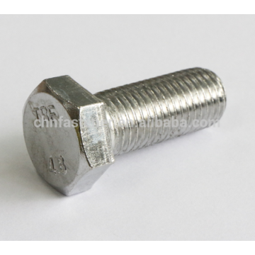 4.8 Grade Stainless Steel Hexagon Head Bolts DIN933