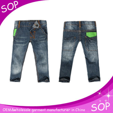 Hot sale boys short colored skinny jeans manufacturer