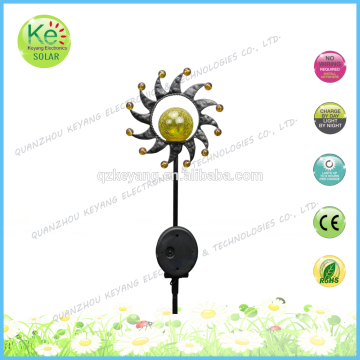 Metal sun Solar garden led court light