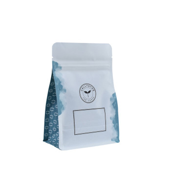 Aduana biodegradable del bolso de la cremallera que se puede volver a sellar de la bolsa de la comida del café