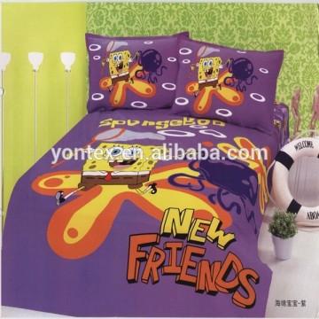 Cartoon printed 100% Cotton kids bedding set