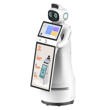 AI-Powered Human-Robot Serving for CIOT Advertising and Visitor Management