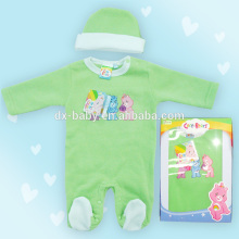 Spring & Autumn knitted infant baby romper, baby sleepsuit with embroidery