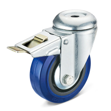 Hot sales Roller Elastic rubber caster and wheel