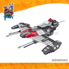 High quality plastic space shuttle self-assembly building blocks toys for kids