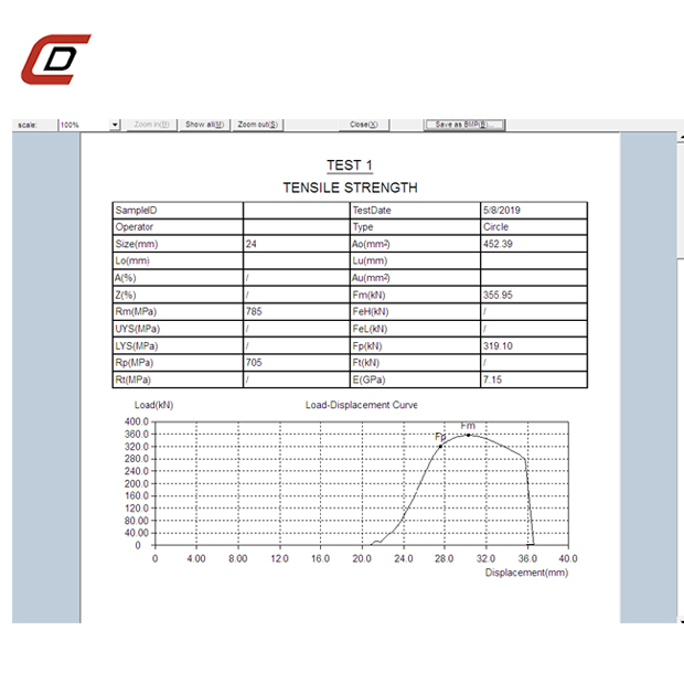 Tester de tracțiune universală de 600 kN pentru laborator