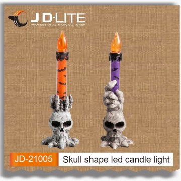 Flameless hallowmas decoration candle light, mini electric candle light for decoration