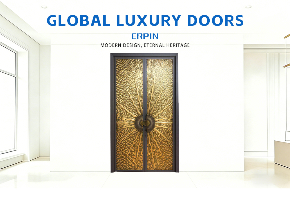 Puerta de aluminio fundido de panel completo-40_01 Full Panel Cast Aluminum Door-40_01