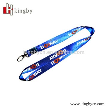 wholesale CMYK printing polyester lanyards with metal hook