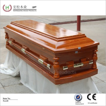 wooden adult coffin