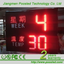 Time Temperature LED Display Sign