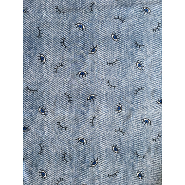 Denim Eyes Rayon Poplin shuttle 45S Printing Fabric