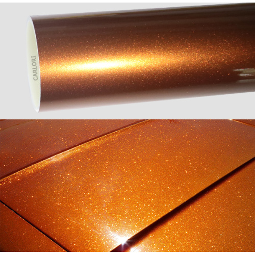 Metallic Diamond Gloss Gold Car Vinil Wrap