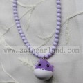 Acryl opake klobige Perlen Bubblegum Halskette für Baby