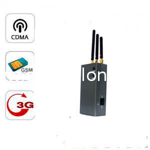 3 Band Portable Cell Phone Signal Jammer / Blocker / Breaker Est-808hc