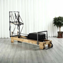 Oak Wood Half Trapeze Pilates Reformer Bed