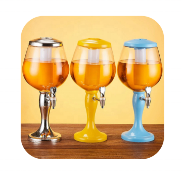 LED Draft Beer Tower Beverage Dispenser for Parties, 3L