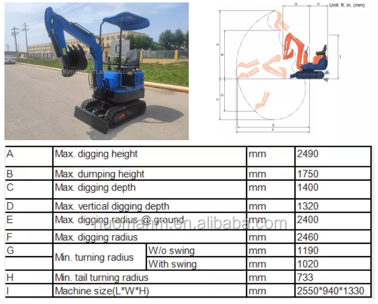 Mini Hydraulic Excavator Nm E10