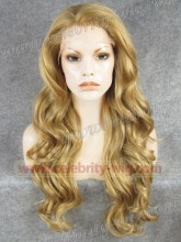 Christina Aquilera Blonde Long Wavy Synthetic Lace Front Wig