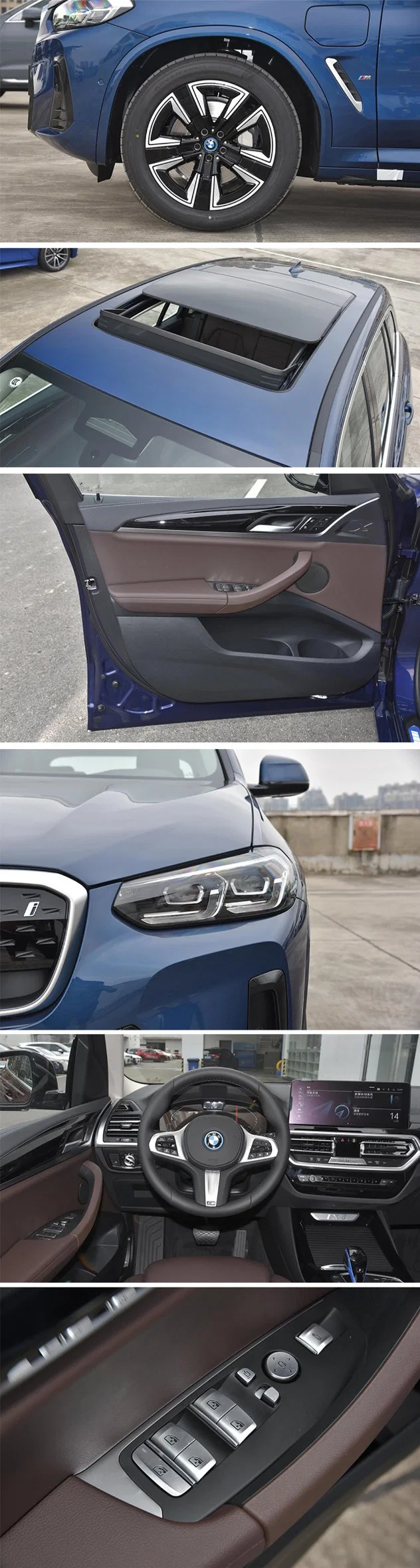 Ridever Good Prices 2022 Bm W IX3 EV 5 Doors 5 Seats Car Passager SUV Cltc 550 535 Kilometers Electric Motor Second Luxury 0 Km Vehicles Used Cars for Sale