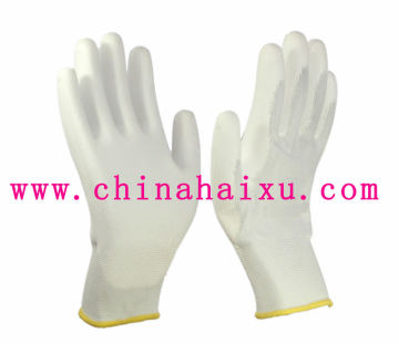 electrical PU rubber work gloves