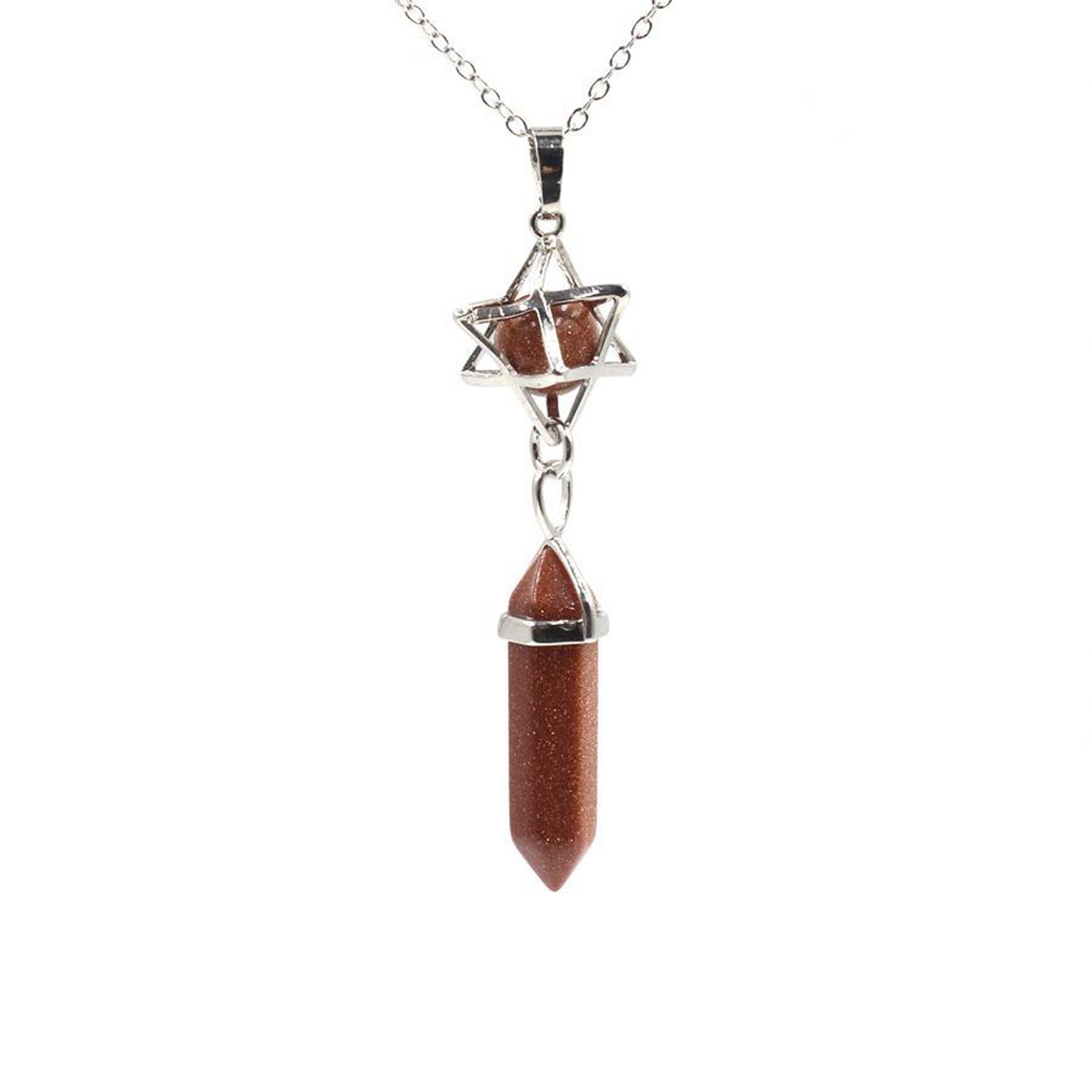 Gemme Bullet Méditation Guérison Pointu Chakra Cristal Pierre Pendentifs De Couleur Aléatoire pour Collier Fabrication de Bijoux