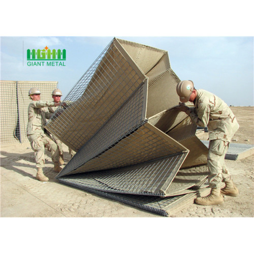 Defensive bastion hesco barriers for military