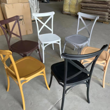 Wholesale Coffee Restaurant Crossback Wood Chairs for Wedding Holidays