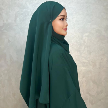 LM003 Hooded Abaya with Pockets - 1 Piece Muslim Jilbab Prayer Dress