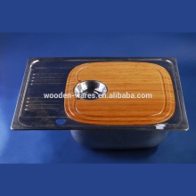 Over the sink bamboo cutting board bamboo vegetable board