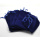 Drak blue velvet pouch with blue string