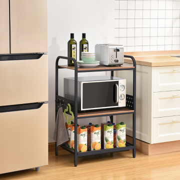 WIREKING Baker Rack Kitchen 3 Tier Metal Storage Rack