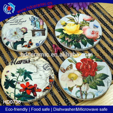 customizable ceramic coasters with cork bottom