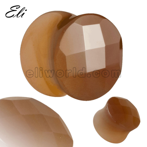 Stone Double Flared Ear Plug Body Jewelry Ear Piercing Wholesale In China