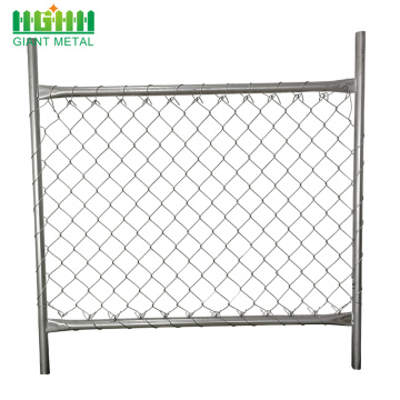 Used Galvanized Temporary Chain Link Fence