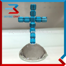 Lake Blue Crystal Beads Cross First Communion gifts