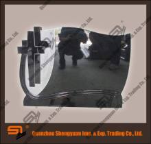 europe design black granite monument