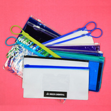 Give away dental accessories transparent Zipper lock PVC pouch