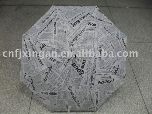 newspaper umbrella
