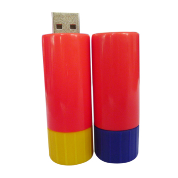 Cylinder Plastic USB Flash Drive 2gb Pendrive