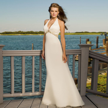 Sexy Halter Beach Wedding Dresses 