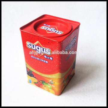 personalized metal tin box for sugar