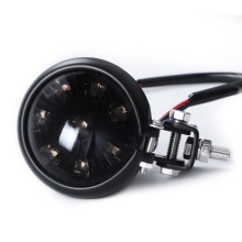 Red LED Halogen Cafe Racer Style Taillight for Bobber Motorcycles (12V)