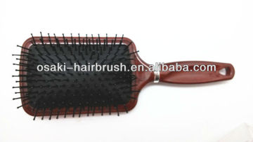 professional supplier plastic cushion hair brush, hair straightening brush