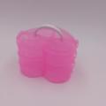 pink heartshape plastic storage box