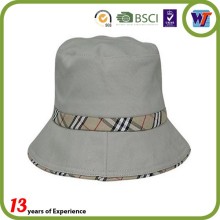 Design your own bucket caps plain white cotton cheap bucket hats