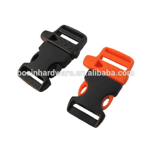 Fashion High Quality Plastic Survival Whistle Release Buckle