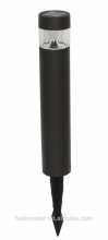 Black bollard solar light
