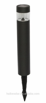 Black bollard solar light